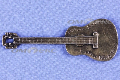 Декоративный элемент для творчества из металла "Гитара"  - купить в Арзамасе. Цена: 19.99 руб.