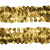 Тесьма с пайетками D16, шир. 30 мм/уп. 25+/-1 м, цвет золото - купить в Арзамасе. Цена: 1 087.39 руб.