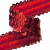 Тесьма с пайетками 3, шир. 30 мм/уп. 25+/-1 м, цвет красный - купить в Арзамасе. Цена: 1 087.39 руб.