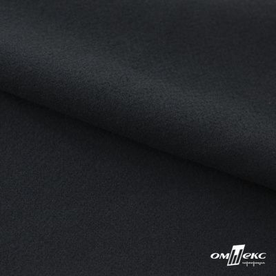 Трикотажное полотно "Капри" 100% полиэстр, 152см, 320 г/м2, чёрный, м - купить в Арзамасе. Цена 374 руб.