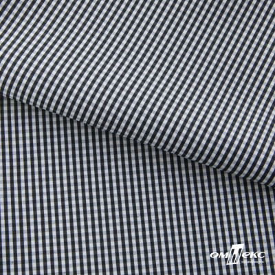 Ткань сорочечная Клетка Виши, 115 г/м2, 58% пэ,42% хл, шир.150 см, цв.6-черный, (арт.111) - купить в Арзамасе. Цена 306.69 руб.