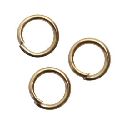 Кольцо  соединительное для бижутерии 5 мм, цв.-золото - купить в Арзамасе. Цена: 0.44 руб.