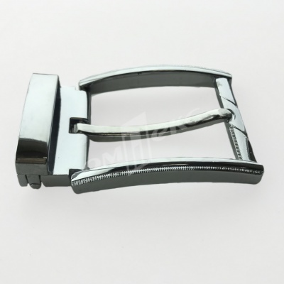 Пряжка металлическая для мужского ремня 845005А#2 (шир.ремня 40 мм), цв.-никель - купить в Арзамасе. Цена: 110.29 руб.