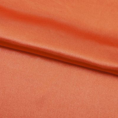 Поли креп-сатин 18-1445, 120 гр/м2, шир.150см, цвет оранжевый - купить в Арзамасе. Цена 155.57 руб.