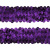 Тесьма с пайетками 12, шир. 30 мм/уп. 25+/-1 м, цвет фиолет - купить в Арзамасе. Цена: 1 098.48 руб.