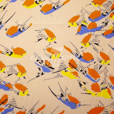 Плательная ткань "Софи" 14.1, 75 гр/м2, шир.150 см, принт птицы - купить в Арзамасе. Цена 241.49 руб.
