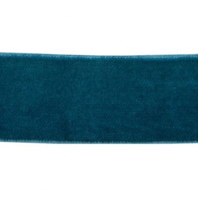 Лента бархатная нейлон, шир.25 мм, (упак. 45,7м), цв.65-изумруд - купить в Арзамасе. Цена: 981.09 руб.