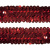 Тесьма с пайетками 3, шир. 30 мм/уп. 25+/-1 м, цвет красный - купить в Арзамасе. Цена: 1 087.39 руб.