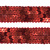 Тесьма с пайетками 3, шир. 20 мм/уп. 25+/-1 м, цвет красный - купить в Арзамасе. Цена: 778.19 руб.