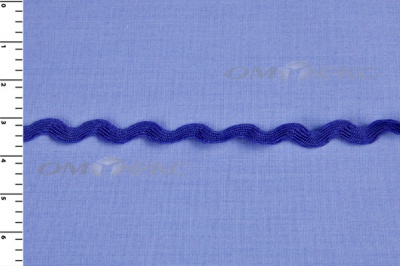 Тесьма плетеная "Вьюнчик"/синий - купить в Арзамасе. Цена: 40.72 руб.
