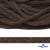 Шнур плетеный d-6 мм, 70% хлопок 30% полиэстер, уп.90+/-1 м, цв.1073-т.коричневый - купить в Арзамасе. Цена: 594 руб.