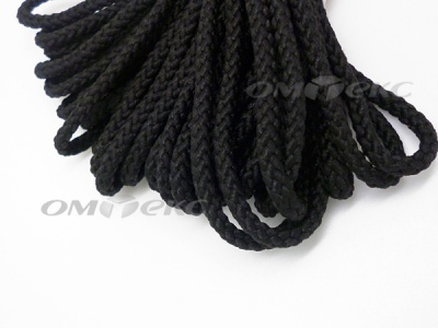 Шнур В-035 4 мм круп.плетение 100 м черный - купить в Арзамасе. Цена: 156.40 руб.