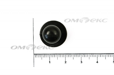 Пуговица поварская "Пукля", 10 мм, цвет чёрный - купить в Арзамасе. Цена: 2.03 руб.