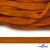 Шнур плетеный (плоский) d-12 мм, (уп.90+/-1м), 100% полиэстер, цв.267 - оранжевый - купить в Арзамасе. Цена: 8.62 руб.