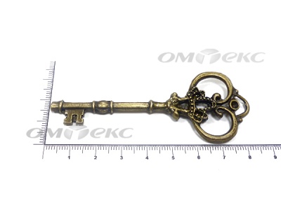 Декоративный элемент для творчества из металла "Ключ"8,5 см  - купить в Арзамасе. Цена: 26.66 руб.