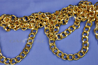 Цепь металл декоративная №11 (17*13) золото (10+/-1 м)  - купить в Арзамасе. Цена: 1 341.87 руб.