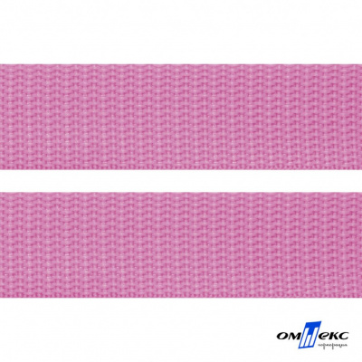Розовый- цв.513-Текстильная лента-стропа 550 гр/м2 ,100% пэ шир.30 мм (боб.50+/-1 м) - купить в Арзамасе. Цена: 475.36 руб.