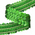 Тесьма с пайетками D4, шир. 30 мм/уп. 25+/-1 м, цвет зелёный - купить в Арзамасе. Цена: 1 098.48 руб.