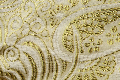 Ткань костюмная жаккард №5, 140 гр/м2, шир.150см, цвет золото - купить в Арзамасе. Цена 383.29 руб.