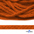 Шнур плетеный d-6 мм, 70% хлопок 30% полиэстер, уп.90+/-1 м, цв.1066-апельсин - купить в Арзамасе. Цена: 588 руб.