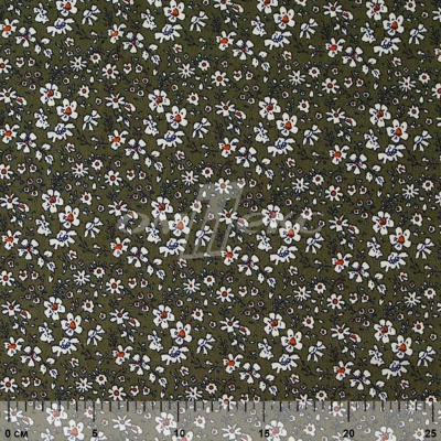 Плательная ткань "Фламенко" 11.2, 80 гр/м2, шир.150 см, принт растительный - купить в Арзамасе. Цена 259.21 руб.