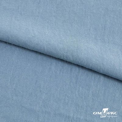 Ткань плательная Муар, 100% полиэстер,165 (+/-5) гр/м2, шир. 150 см, цв. Серо-голубой - купить в Арзамасе. Цена 215.65 руб.
