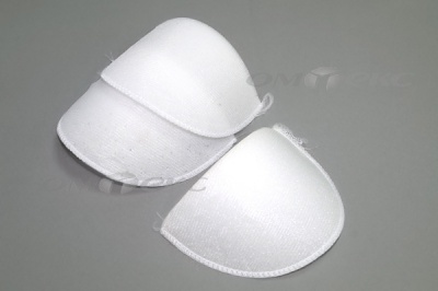 Плечевые накладки ОВ-10, обшитые, цвет белый - купить в Арзамасе. Цена: 16.83 руб.