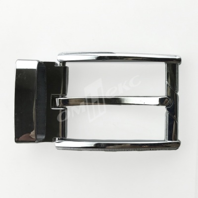 Пряжка металлическая для мужского ремня 845005А#2 (шир.ремня 40 мм), цв.-никель - купить в Арзамасе. Цена: 111.41 руб.