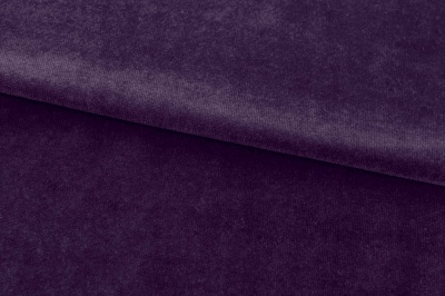 Бархат стрейч, 240 гр/м2, шир.160см, (2,4 м/кг), цвет 27/фиолет - купить в Арзамасе. Цена 886.02 руб.