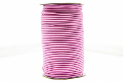 0370-1301-Шнур эластичный 3 мм, (уп.100+/-1м), цв.141- розовый - купить в Арзамасе. Цена: 459.62 руб.