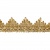 Тесьма металлизированная 0384-0240, шир. 40 мм/уп. 25+/-1 м, цвет золото - купить в Арзамасе. Цена: 490.74 руб.
