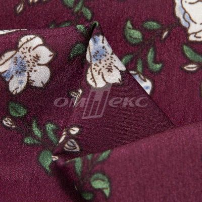 Плательная ткань "Фламенко" 3.3, 80 гр/м2, шир.150 см, принт растительный - купить в Арзамасе. Цена 317.46 руб.