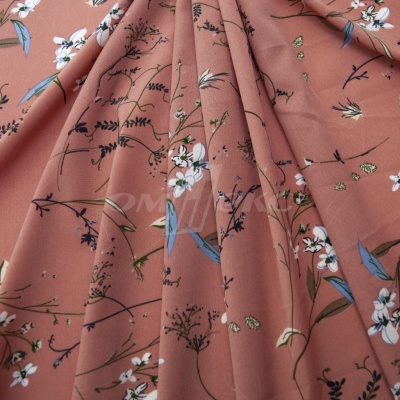 Плательная ткань "Фламенко" 2.1, 80 гр/м2, шир.150 см, принт растительный - купить в Арзамасе. Цена 311.05 руб.