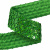 Тесьма с пайетками D4, шир. 35 мм/уп. 25+/-1 м, цвет зелёный - купить в Арзамасе. Цена: 1 308.30 руб.