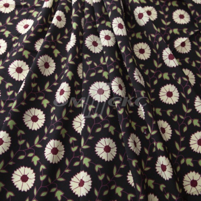 Плательная ткань "Фламенко" 10.1, 80 гр/м2, шир.150 см, принт растительный - купить в Арзамасе. Цена 241.49 руб.