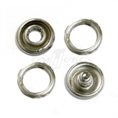 Кнопки рубашечные 10,5 мм никель New Star (кольцо) - купить в Арзамасе. Цена: 5.80 руб.