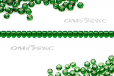 Бисер (SL) 11/0 ( упак.100 гр) цв.27В - зелёный - купить в Арзамасе. Цена: 53.34 руб.