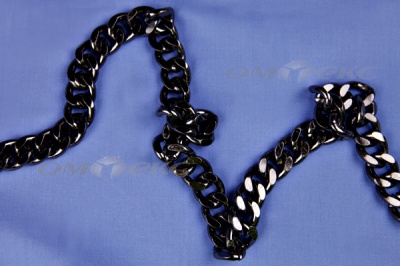Цепь металл декоративная №9 (13,5*16,5) черная (10+/-1 м)  - купить в Арзамасе. Цена: 808.92 руб.