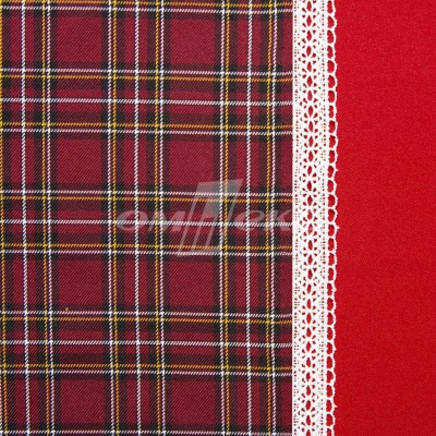 Ткань костюмная клетка 24379 2012, 230 гр/м2, шир.150см, цвет бордовый/бел/жел - купить в Арзамасе. Цена 539.74 руб.