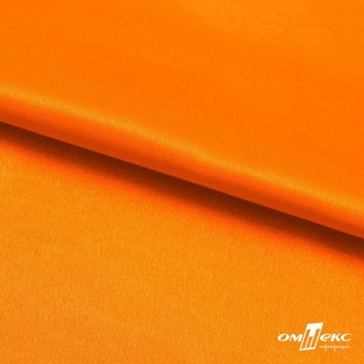 Поли креп-сатин 15-1263, 125 (+/-5) гр/м2, шир.150см, цвет оранжевый - купить в Арзамасе. Цена 155.57 руб.