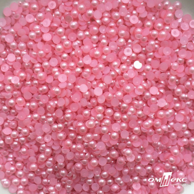 0404-5146G-Полубусины пластиковые круглые "ОмТекс", 4 мм, (уп.50гр=2500+/-10шт), цв.101-св.розовый - купить в Арзамасе. Цена: 63.50 руб.