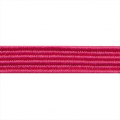 Резиновые нити с текстильным покрытием, шир. 6 мм ( упак.30 м/уп), цв.- 84-фуксия - купить в Арзамасе. Цена: 155.22 руб.