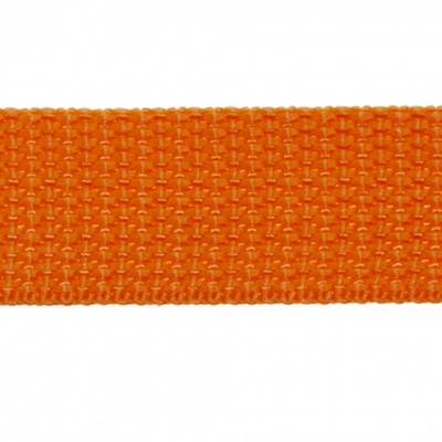 Стропа текстильная, шир. 25 мм (в нам. 50+/-1 ярд), цвет оранжевый - купить в Арзамасе. Цена: 409.94 руб.