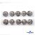 119-02 Кнопки пришивные декоративные металл 25 мм, цв.-никель - купить в Арзамасе. Цена: 30.23 руб.