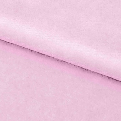 Велюр JS LIGHT 1, 220 гр/м2, шир.150 см, (3,3 м/кг), цвет бл.розовый - купить в Арзамасе. Цена 1 055.34 руб.