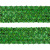 Тесьма с пайетками D4, шир. 35 мм/уп. 25+/-1 м, цвет зелёный - купить в Арзамасе. Цена: 1 308.30 руб.