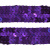 Тесьма с пайетками 12, шир. 20 мм/уп. 25+/-1 м, цвет фиолет - купить в Арзамасе. Цена: 778.19 руб.