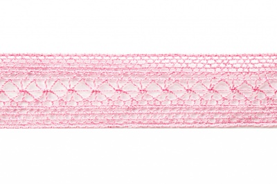 Тесьма кружевная 0621-1669, шир. 20 мм/уп. 20+/-1 м, цвет 096-розовый - купить в Арзамасе. Цена: 673.91 руб.