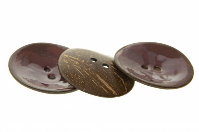 Деревянные украшения для рукоделия пуговицы "Кокос" #4 - купить в Арзамасе. Цена: 66.23 руб.