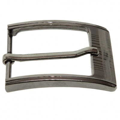 Пряжка металлическая для мужского ремня SC035#7 (шир.ремня 40 мм), цв.-тем.никель - купить в Арзамасе. Цена: 43.93 руб.